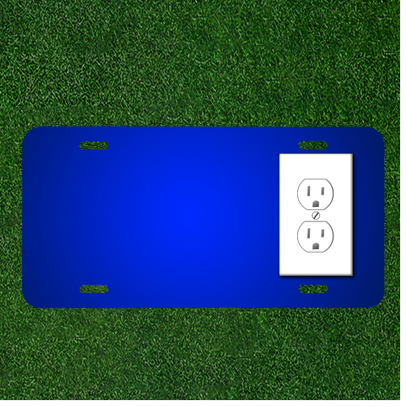 Custom Personalized License Plate With Add Names To Outlet Sockets Plug Power
