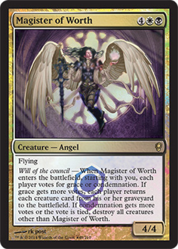 Pre-Release Promos - Magister of Worth - Foil - Launch Promo