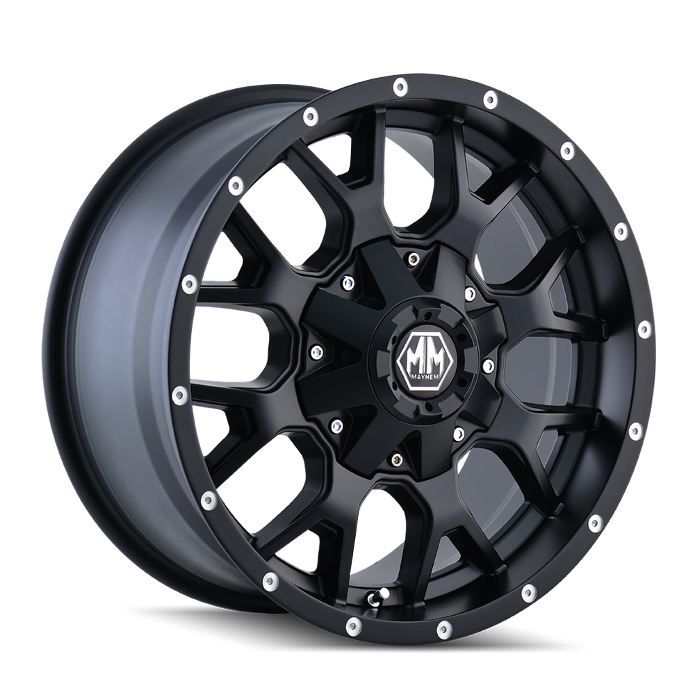 MAYHEM WARRIOR 8015 MATTE BLACK 20X9 8-170 18MM 130.8MM