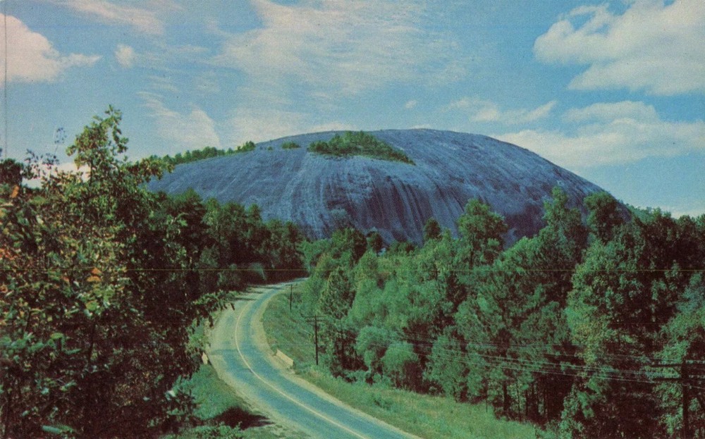 Stone Mountain near Atlanta Georgia GA - Postcard