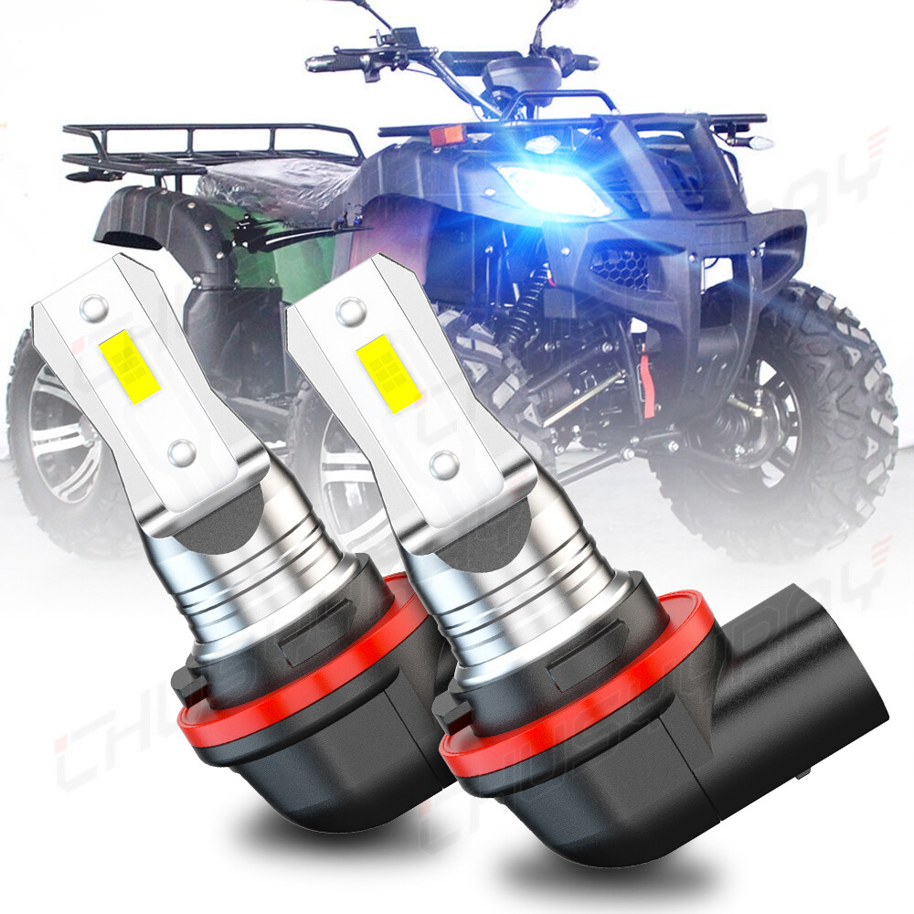2005-2006 Polaris RANGER XP 70W 8000K Blue LED Headlight Bulbs 12V
