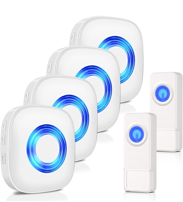 Wireless Waterproof Doorbell Chime Kit with 1300-Ft Range by PHYSEN