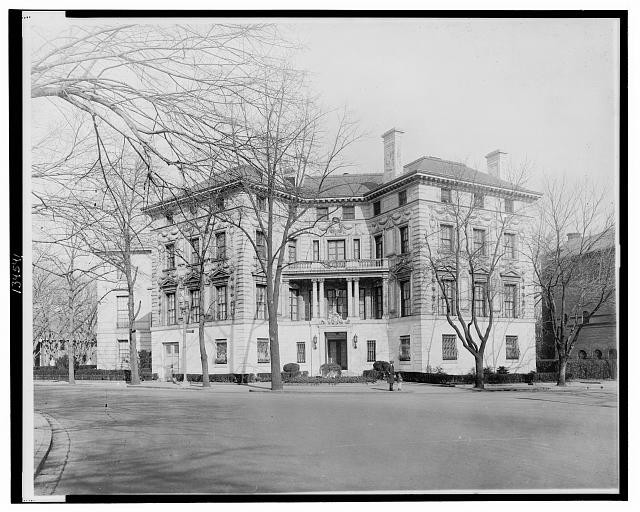 Washington DC Dupont Circle Patterson House Temporary White House 1927