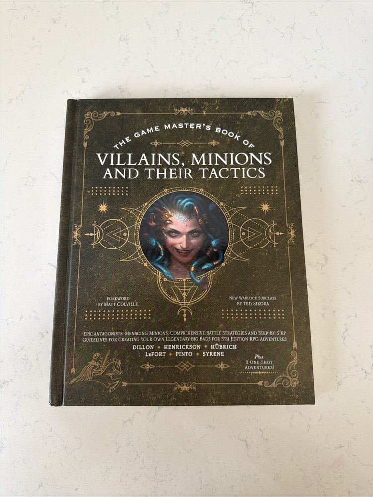 Game Master’s Book Villains Minions Tactics RPG Hardcover D&D 5E Guide VG