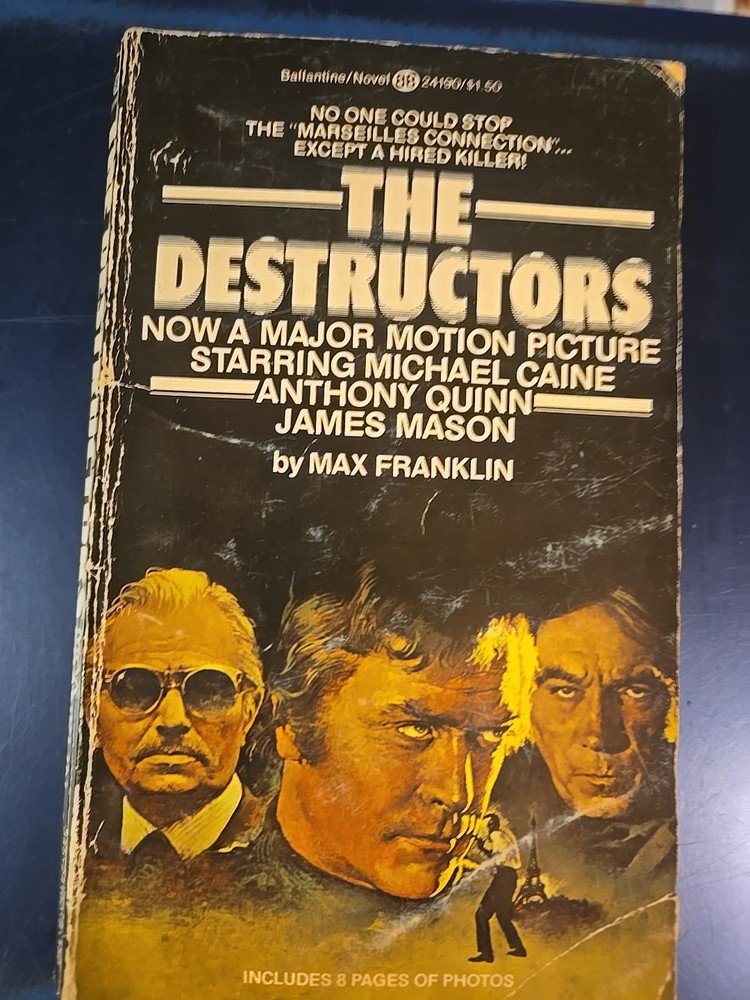 The Destructors by Max Franklin Paperback Book 1974 First Printing G Condition