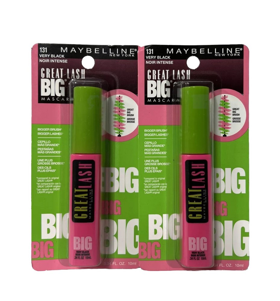 Maybelline Great Lash Big Volumizing Mascara Very Black 131 Washable