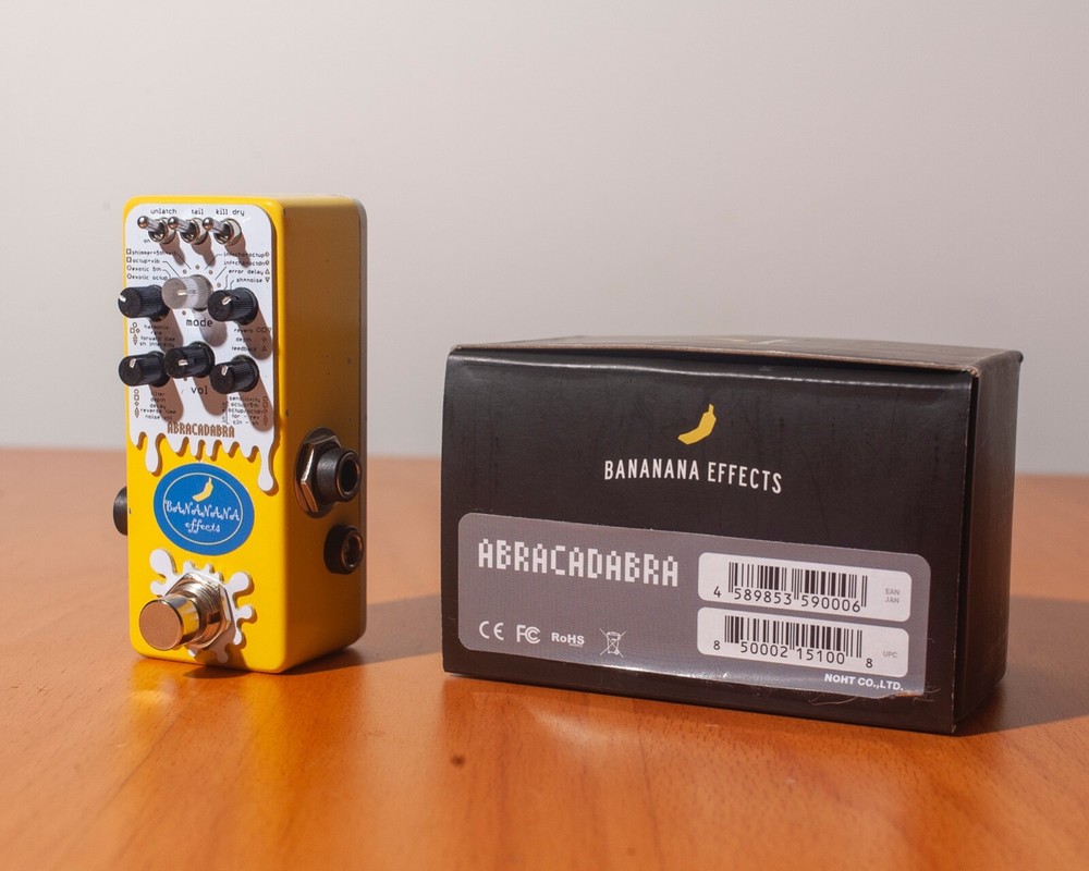 Bananana Abracadabra SHIMMER Reverb Guitar Pedal with Original Box-image