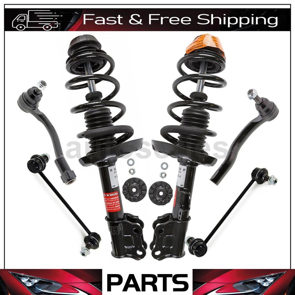 6pc Tie Rod Ends & Sway Bar Link Struts Assembly for Kia Soul 1.6L 2.0L