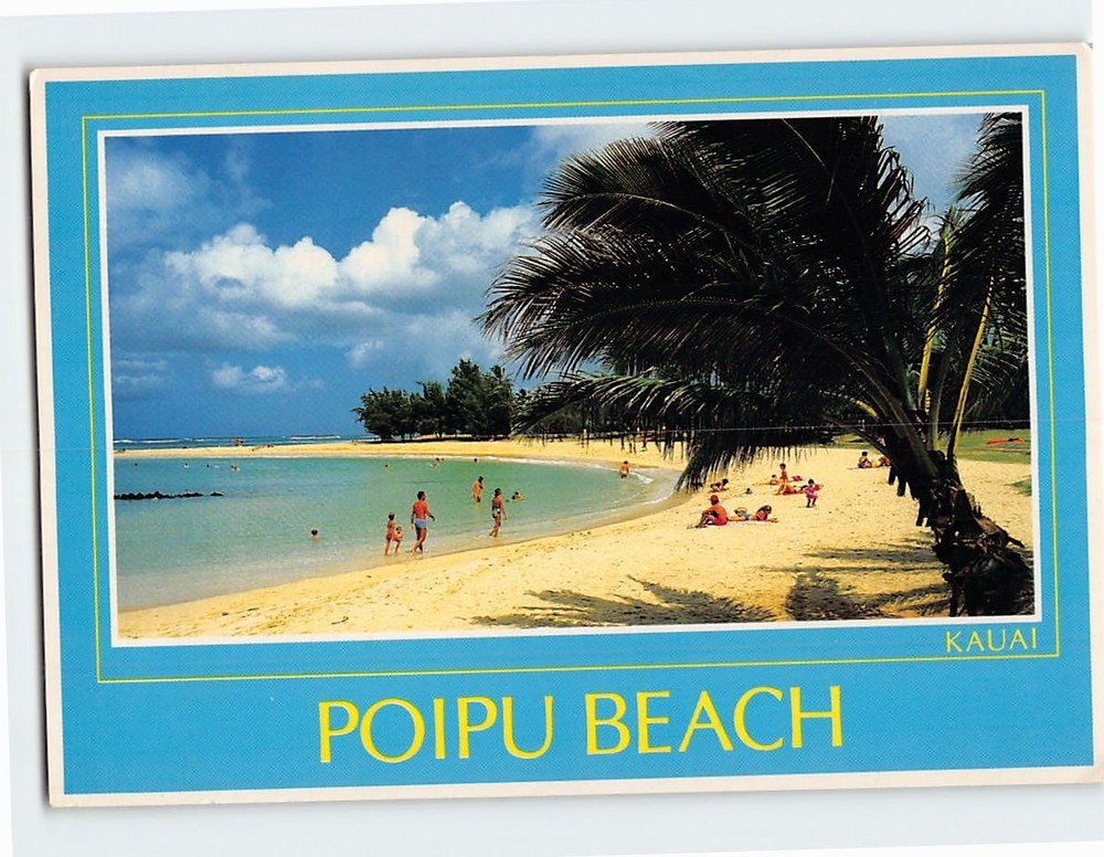 Postcard Poipu Beach Kauai Hawaii USA