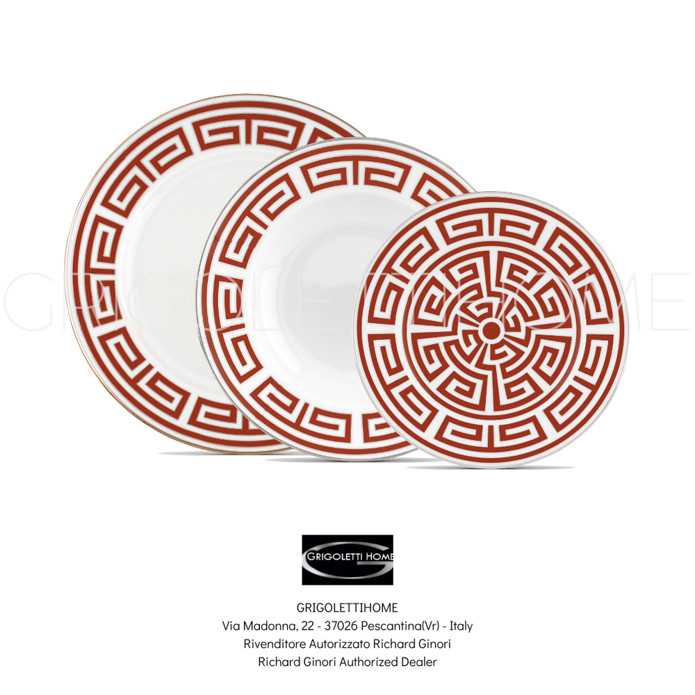 Richard Ginori - Labirinto Red Scarlet - Dinnerware Set 36 Pieces 12 People