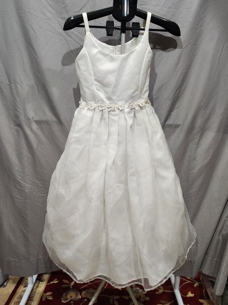 Tip Top Kids Size 12 Sleeveless Pleated Bodice Dress w/embellished Waistband