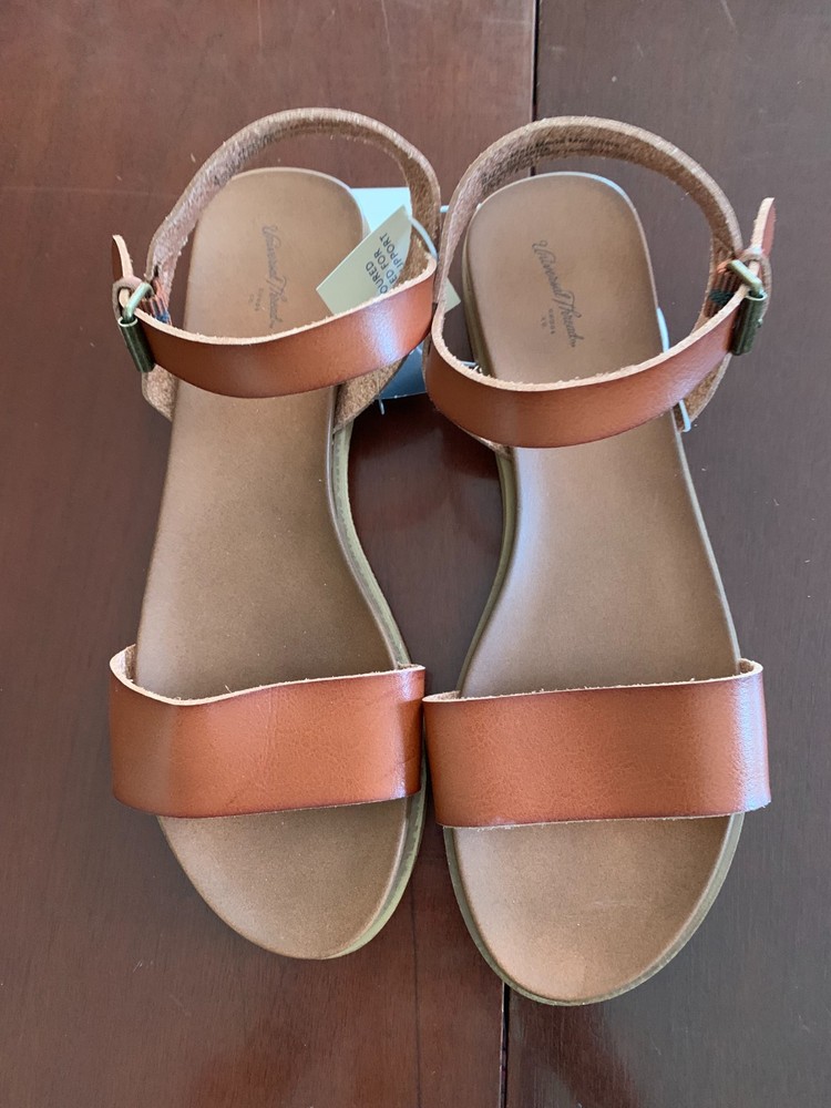 Universal Thread women's Sandals, Cognac/Brown, Size 9, NWT