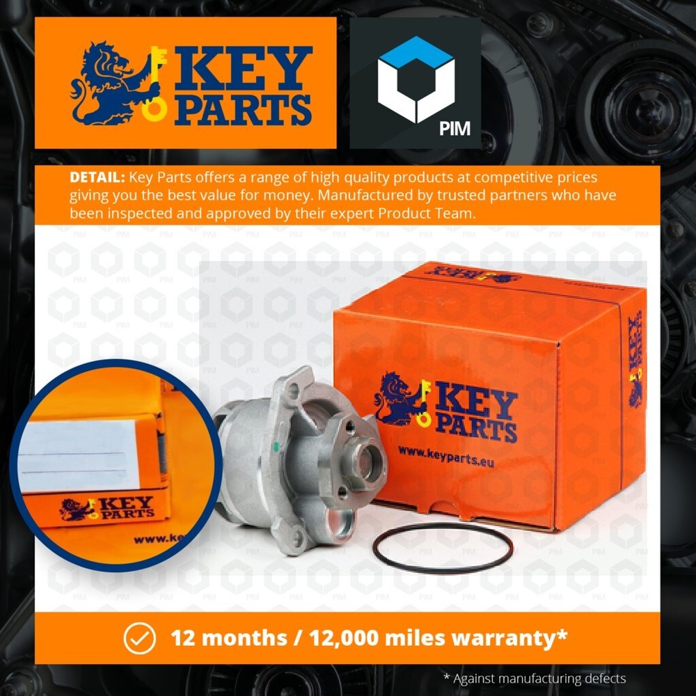 Water Pump fits OPEL OMEGA B 2.2D 00 to 03 Y22DTH Coolant KeyParts 1334117 New