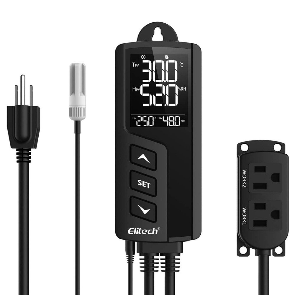 Elitech STC-1000 TH Temperature and Humidity Controller T&H Non-WiFi Cooling ...