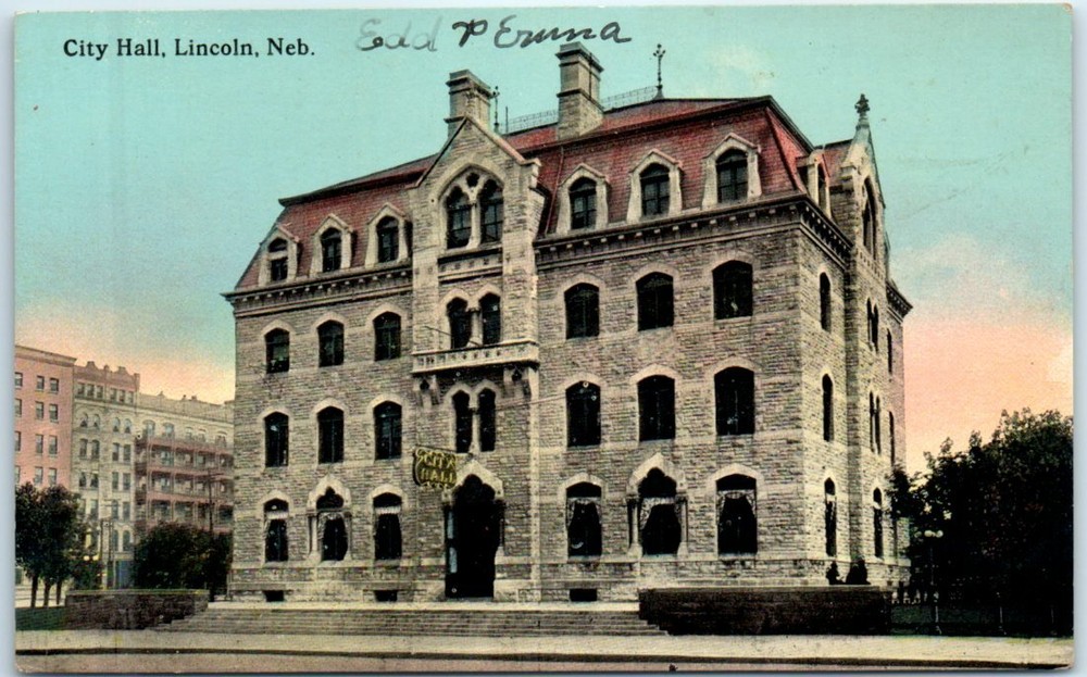 Postcard - City Hall - Lincoln, Nebraska