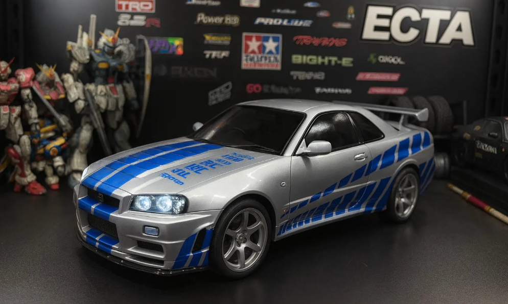 Nissan Skyline GT-R R34 RTR – 1/10 RC Touring Car w/ LED Headlights & Taillights