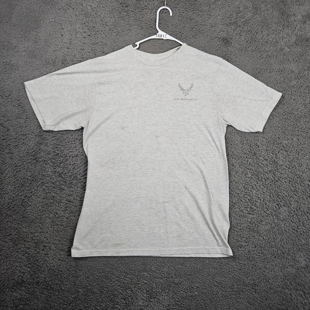 US Air Force T Shirt Mens Large Gray Short Sleeve Graphic Tee