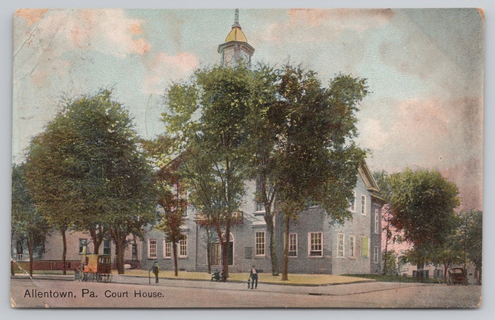 Allentown Court House Pennsylvania PA Postcard c1908