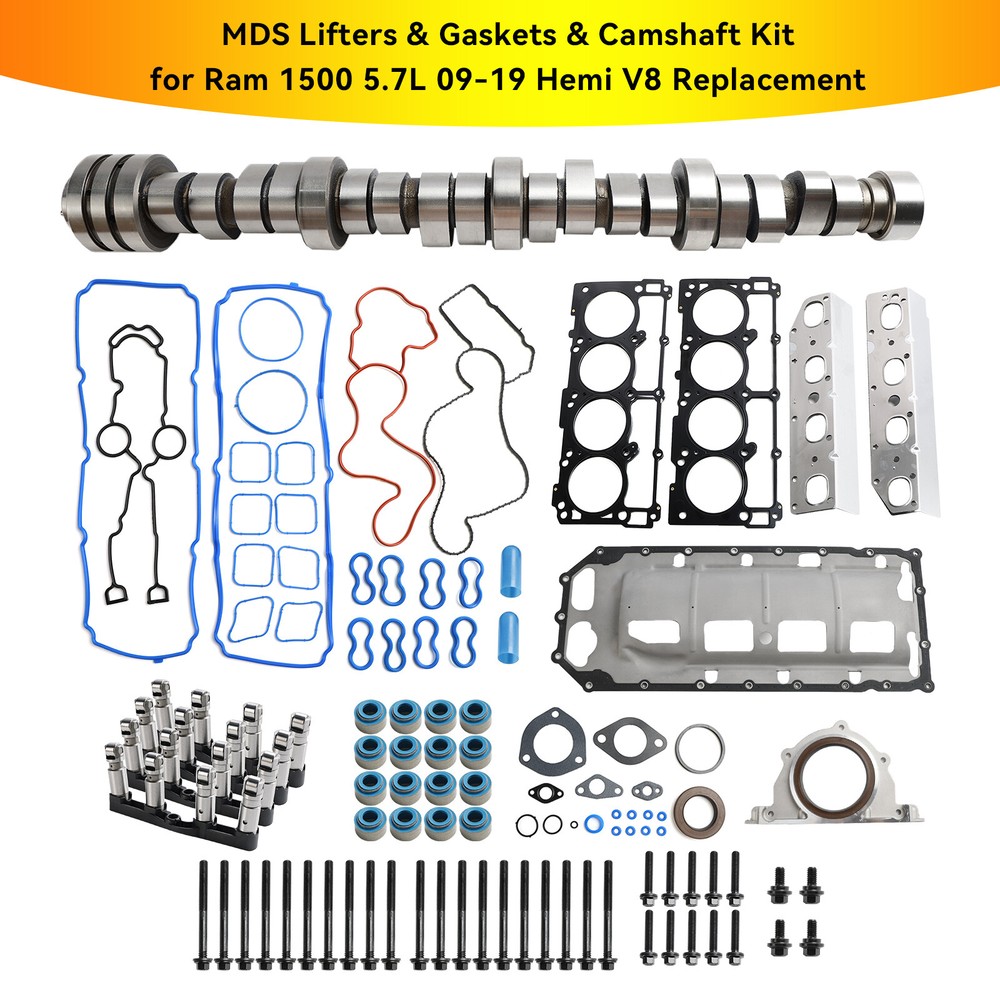 MDS Lifters Gaskets Camshaft Kit for 2009-2019 Ram 1500 5.7L Hemi V8 Engine Replacement
