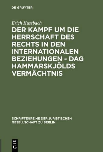 Erich Kussbach Der Kampf Um Die Herrschaft Des Rechts in Den Internat (Hardback)Another great item from Rarewaves USA | Free delivery!