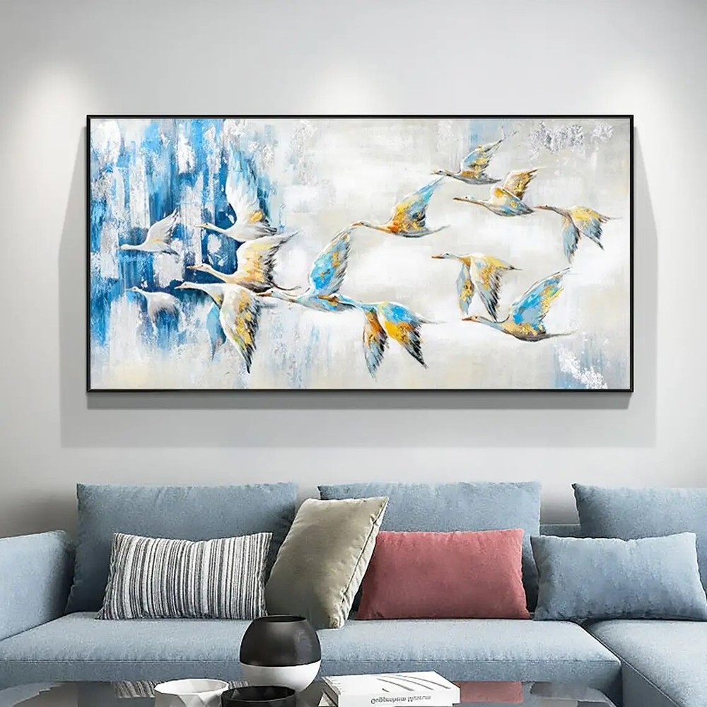 Landscape Wall Art Hand Painted Oil Painting Canvas Custom Abstract Texture