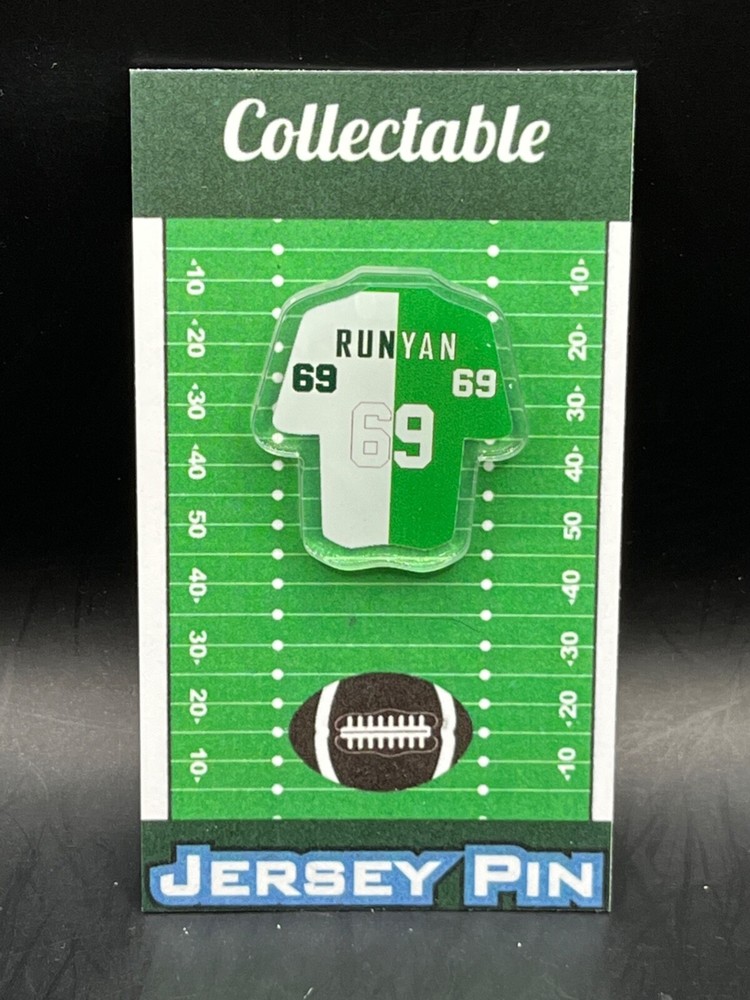 Philadelphia Eagles Jon Runyan Classic Collectible Jersey Lapel Pin - Top Fan Favorite
