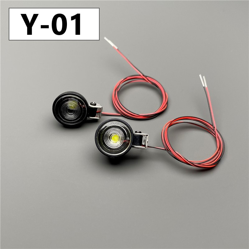 LED  Small Round Spotlight for 1/14 Tamiya RC Truck SCANIA 770S R620 VOLVO Car