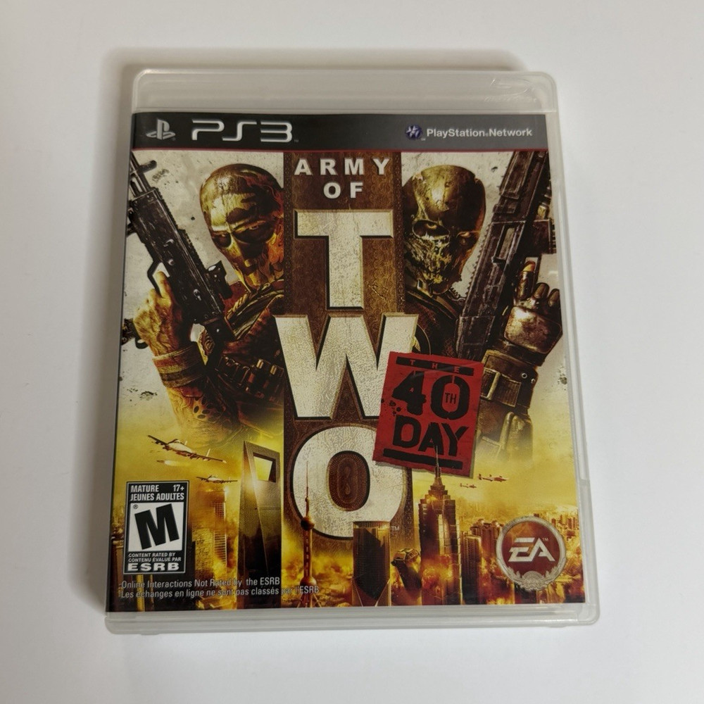 EA Army of Two: The 40th Day (Sony PlayStation 3, PS3 2010) M Manual