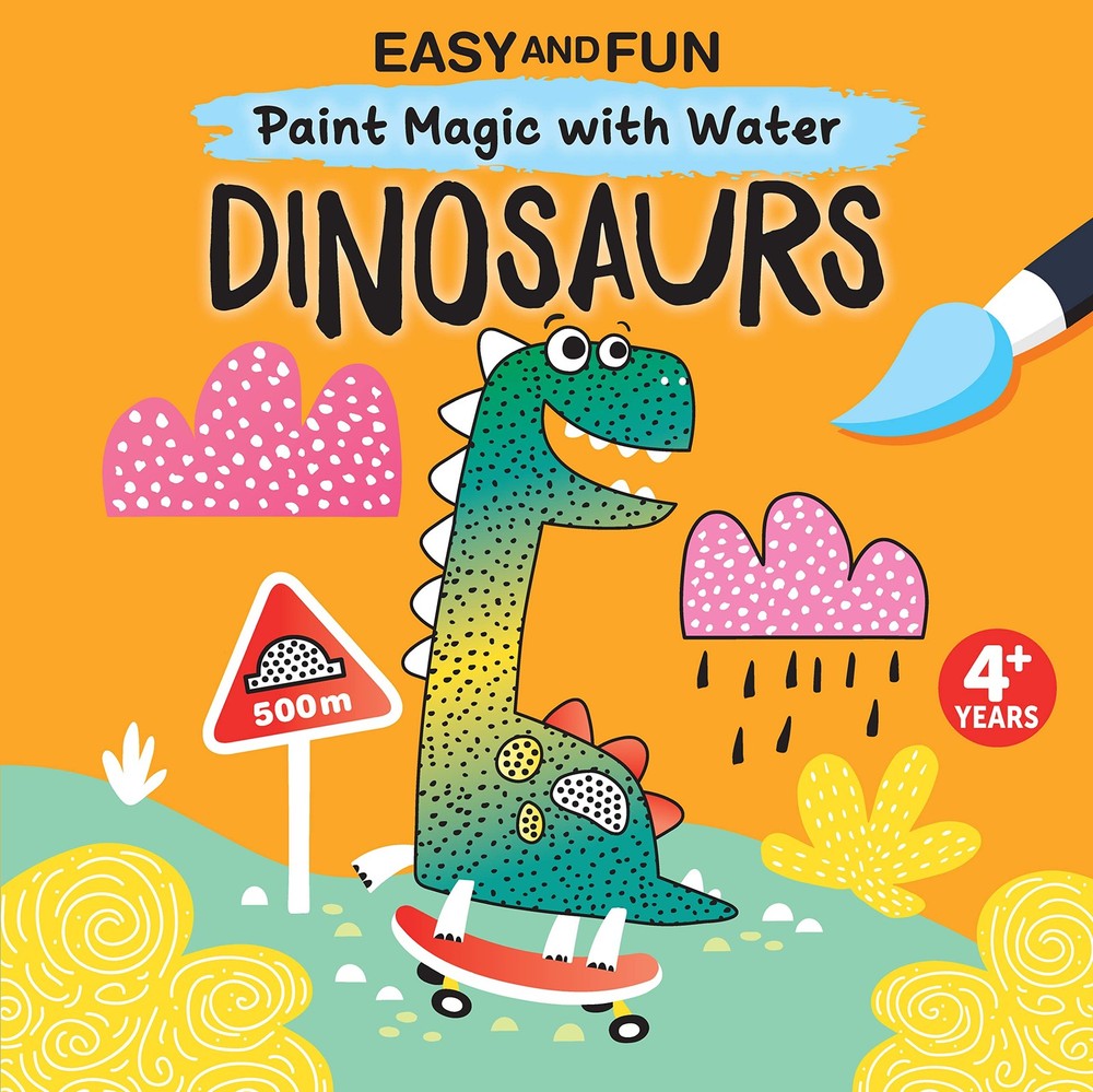Easy and Fun Paint Magic with Water: Dinosaurs (Happy Fox Books) Paintbrush Inc,