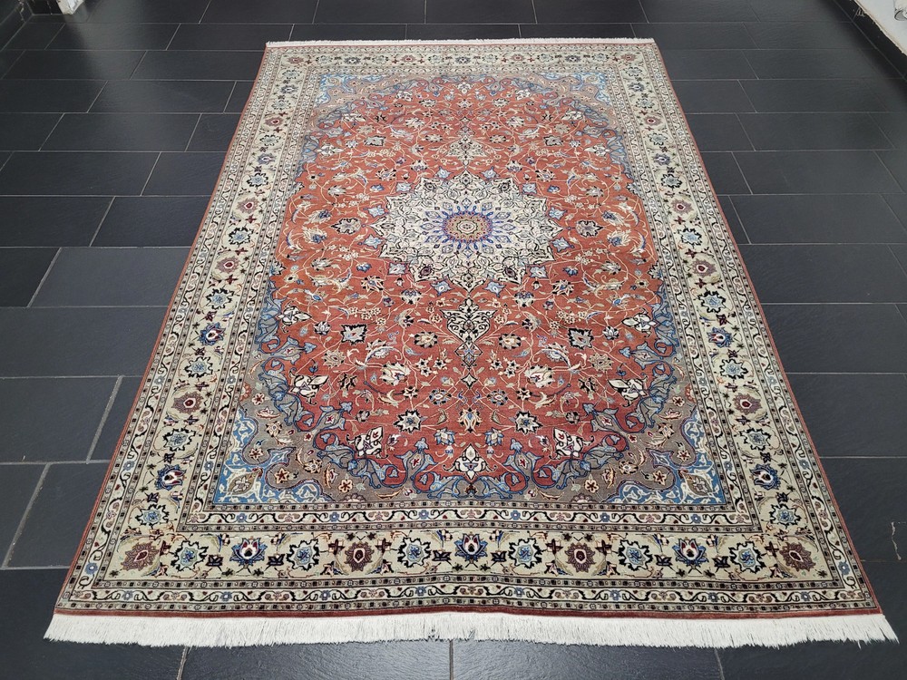 Tabriz carpet 298x203 cm fine cork wool with silk content classic knotting art