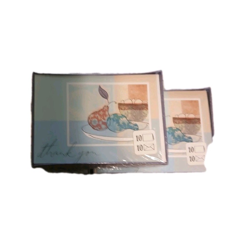 Boxed Stationery Note Cards Set w/ Envelopes, Tea Cup Design