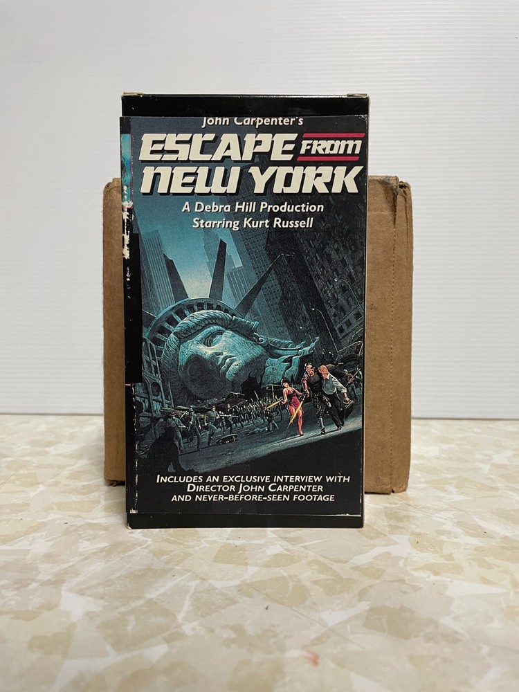John Carpenter's Escape From New York Directors Special Edition VHS cutbox