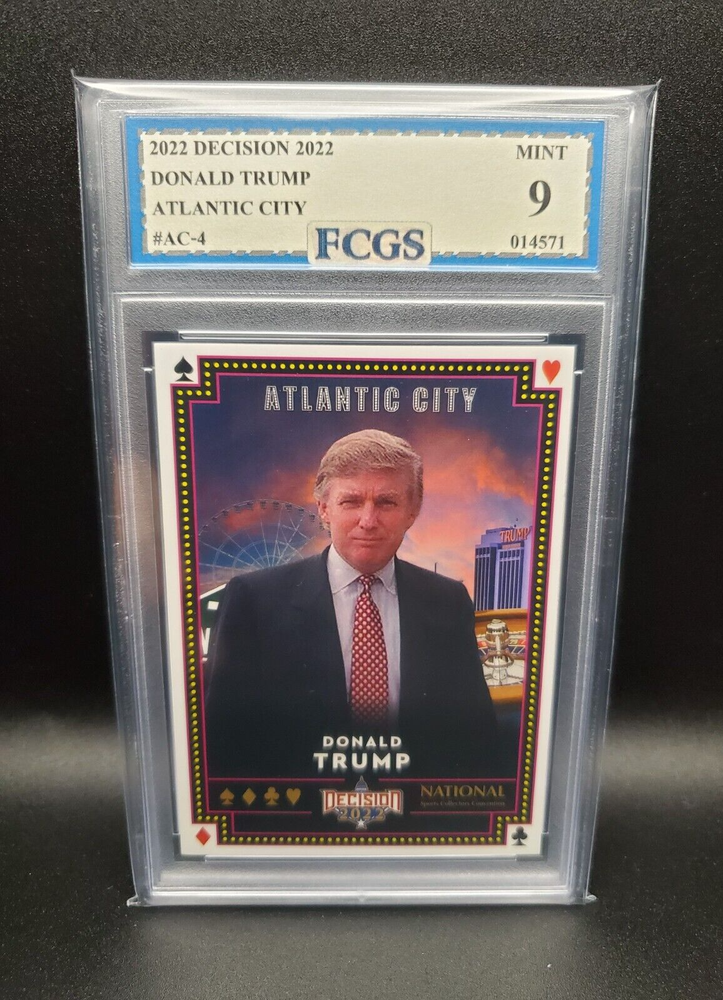 Donald Trump #AC-4 (2022) Decision Atlantic City - Graded 9 [FCGS] MINT-image