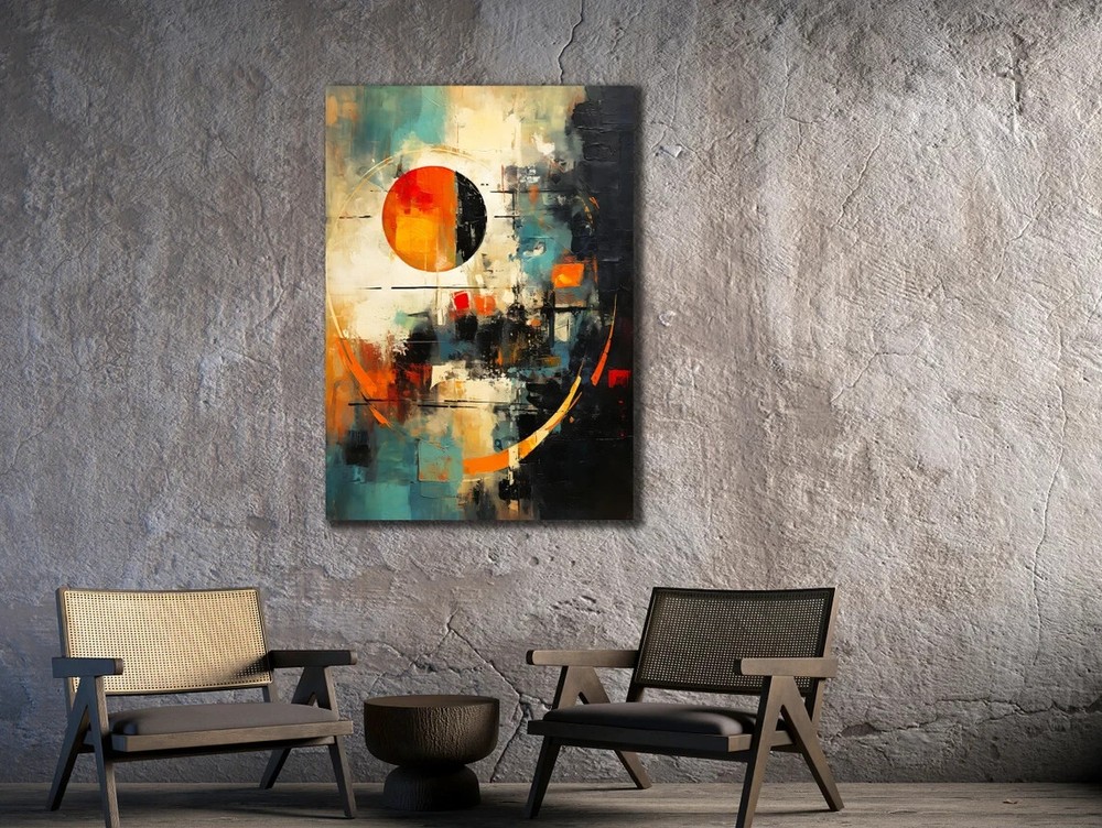 Vibrant Colors Abstract Elegant Design Unframed Canvas Print Australian Wall Art