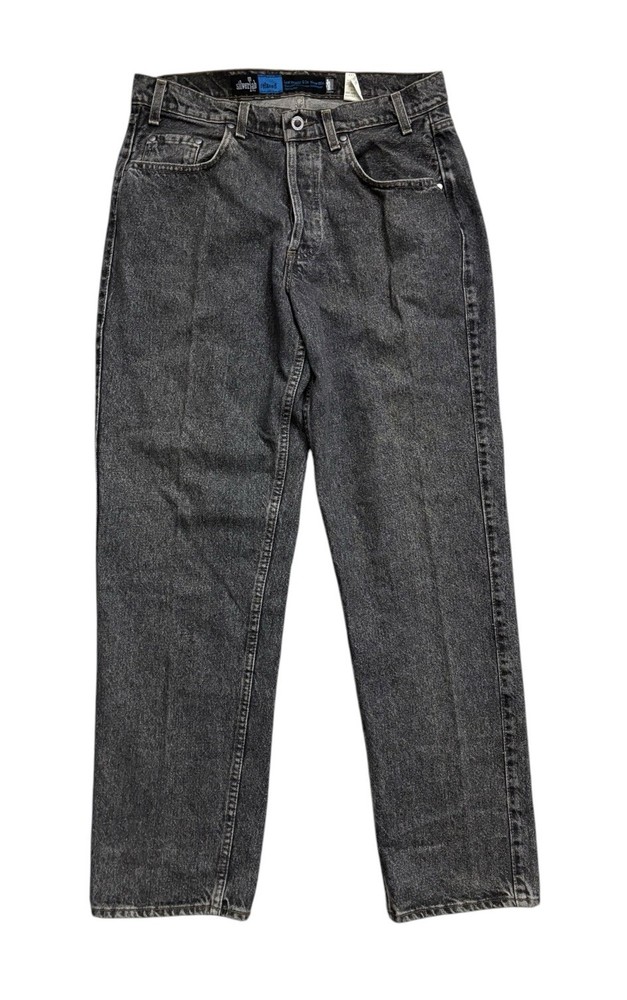 VTG Levi's Silvertab Jeans Mens 34x32 Gray Stone Wash Relaxed Single Stitch 92'