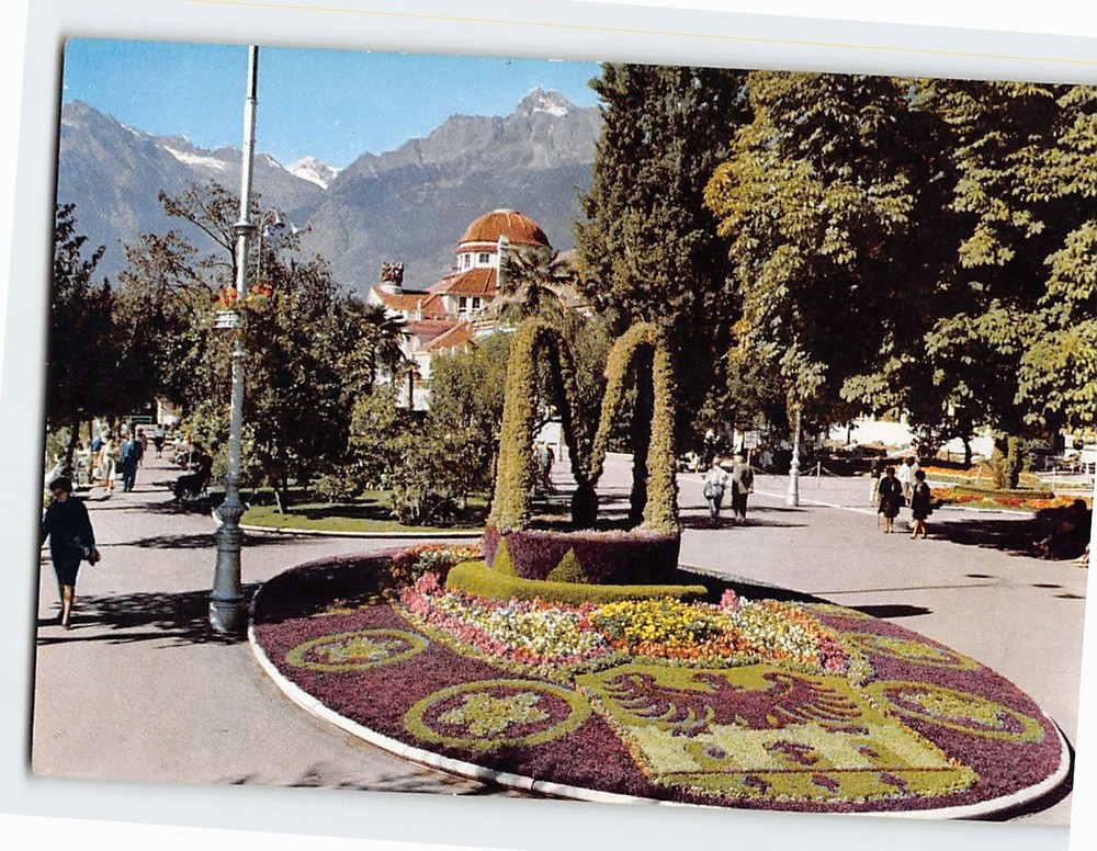 Postcard Promenade Merano Italy