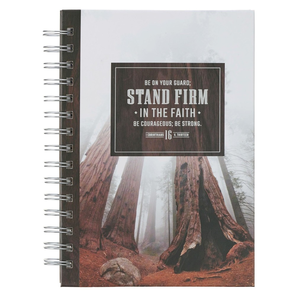 Christian Art Gifts Inspirational Journal, Stand Firm in the Faith Wide Ruled No