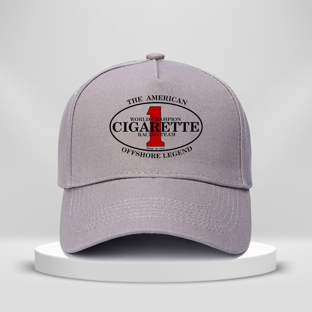 Cigarette Racing Logo 5-Panel Unisex Baseball Cap for Adults