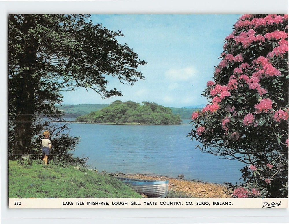 Postcard Lake Isle Inishfree Lough Hill Co. Sligo Ireland