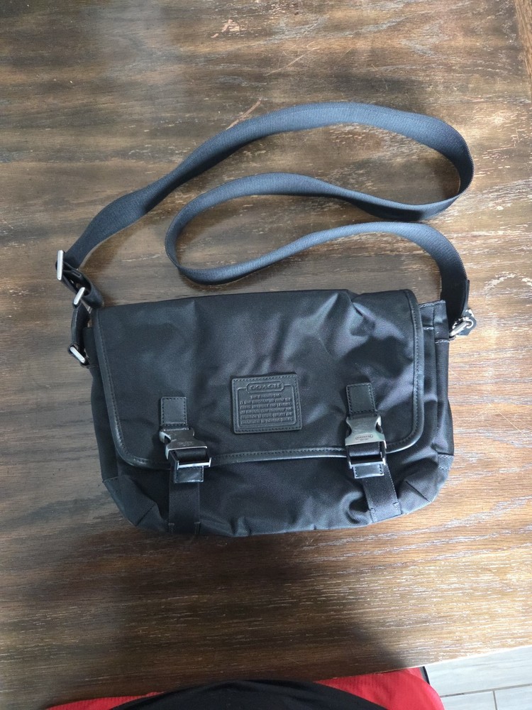 Coach Unisex Messenger Bag Black