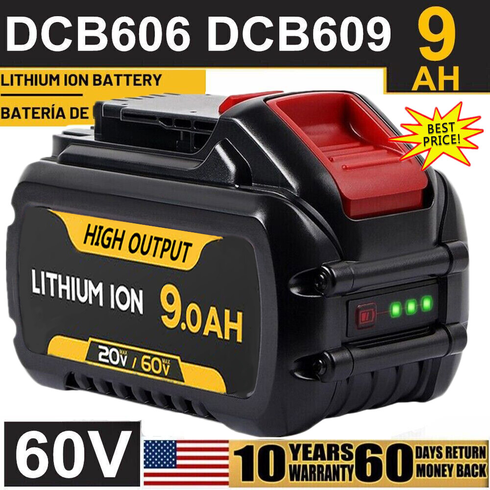 DEWALT DCB609 20V/60V MAX FLEXVOLT 9.0Ah Lithium Ion Battery for Power Tools