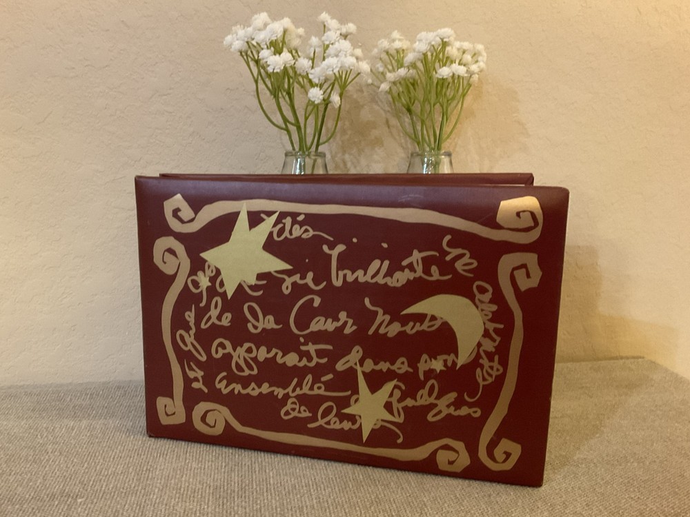 Vintage Burnes of Boston Burgundy Photo Album for 4x6 Photos Holds 120