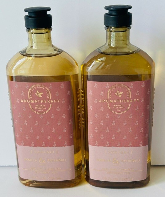NEW Bath and Body Works Aromatherapy Vanilla and Patchouli Body Wash Set of 2