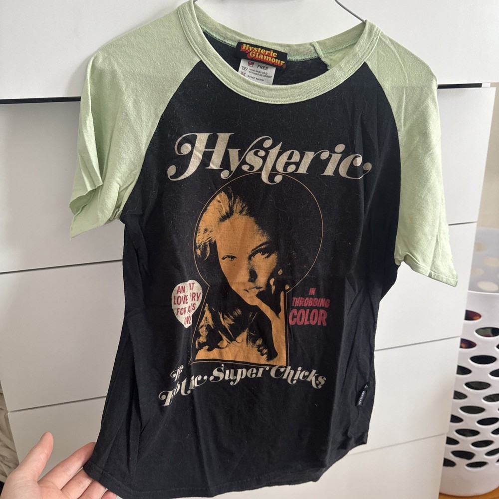 Hysteric Glamour rocker girl tee Size S; super rare; authentic imported from Jap