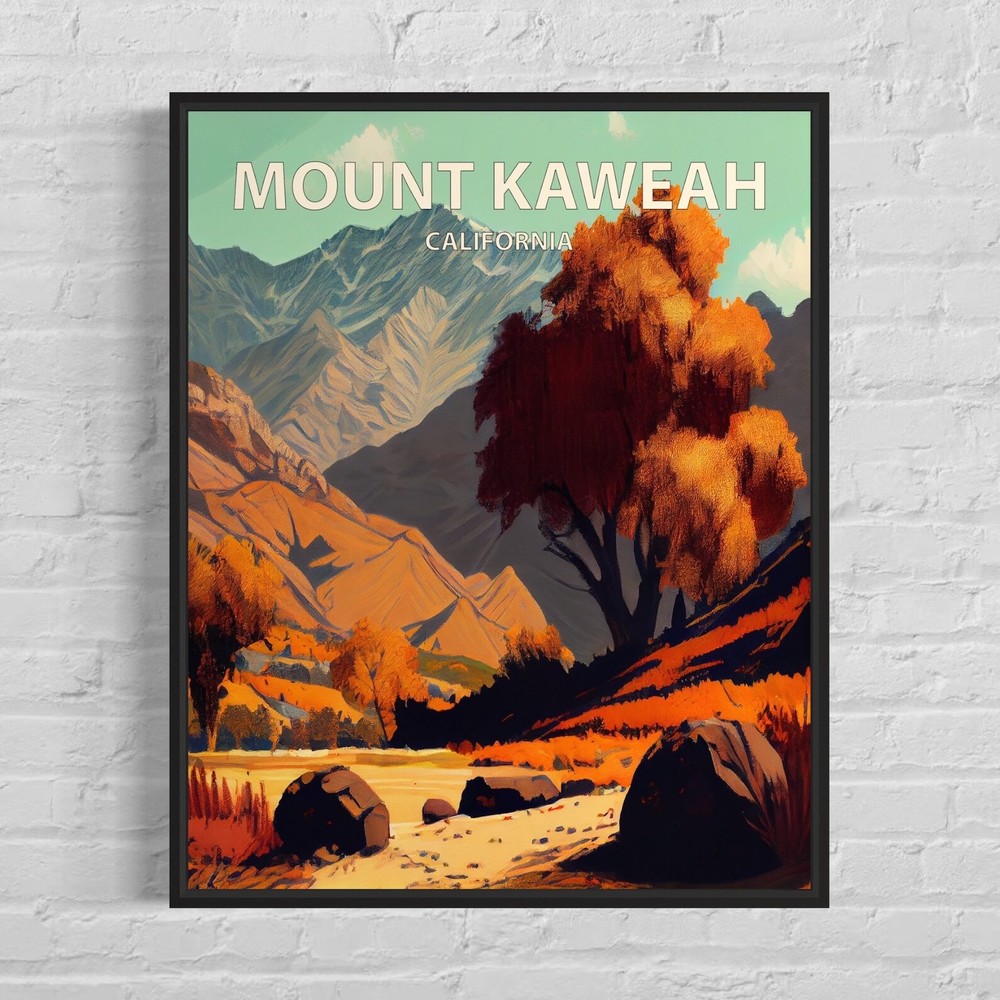 Mount Kaweah California Art Print Mount Kaweah Wall Art Painting Mount Kaweah