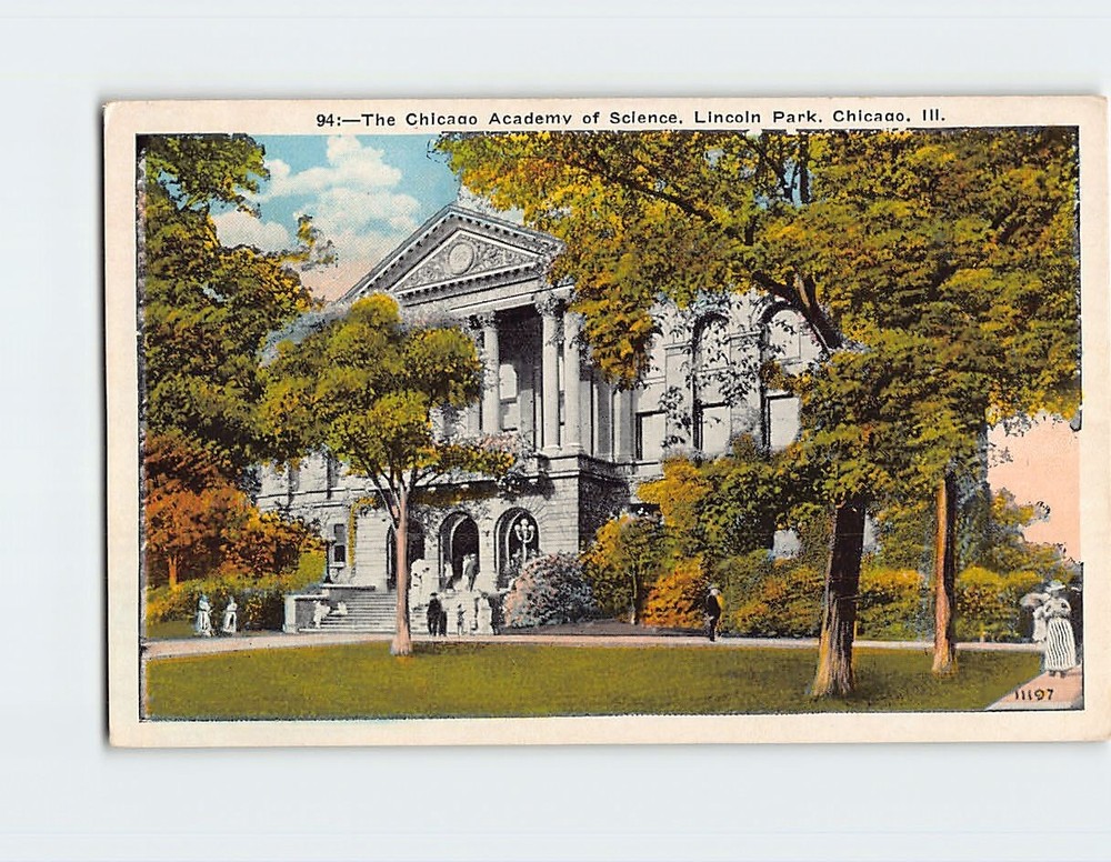 Postcard The Chicago Academy of Science Lincoln Park Chicago Illinois USA-image