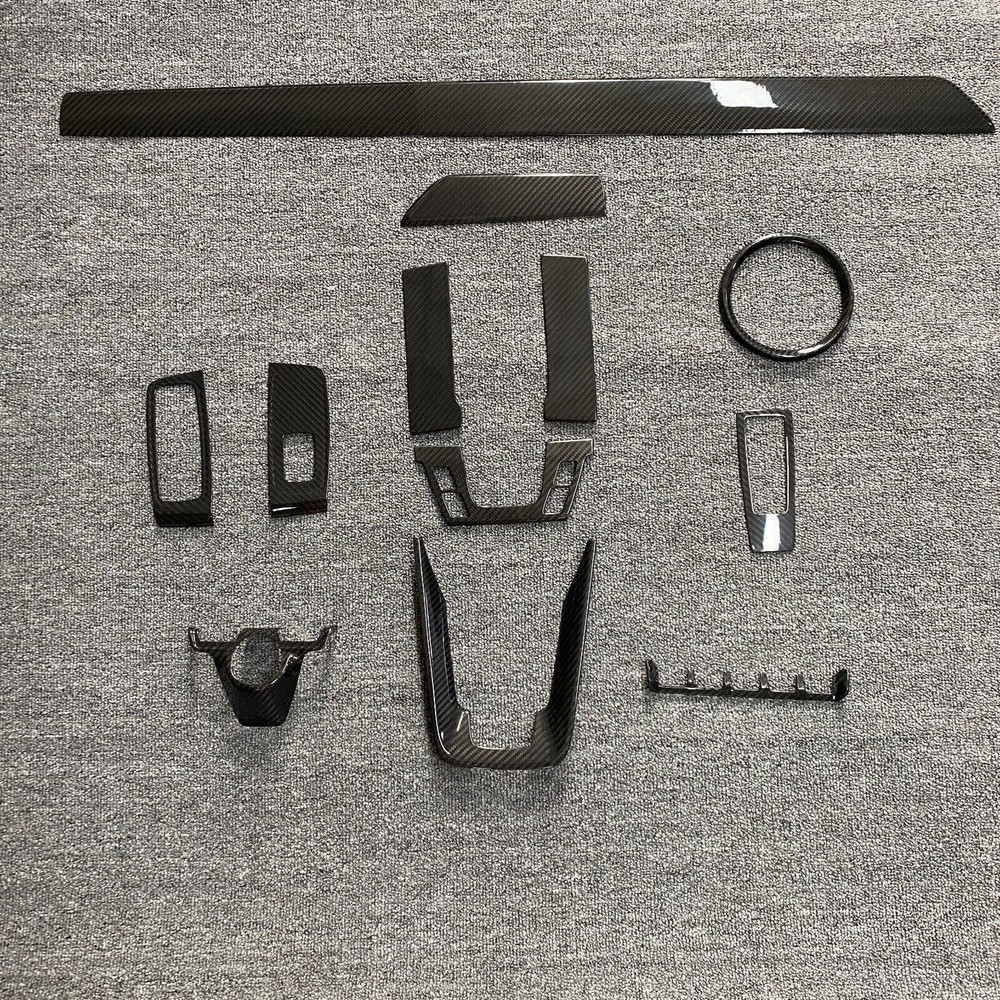 FULL CARBON FIBER Dash Interior Trim SET FOR PORSCHE  911 992 TURBO S 2019-2023