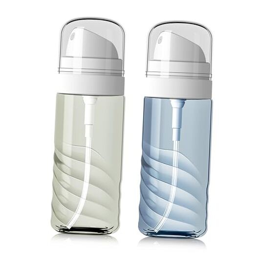 2 Pack 60ML Travel Spray Bottle Refillable Portable Mini Squeeze Container