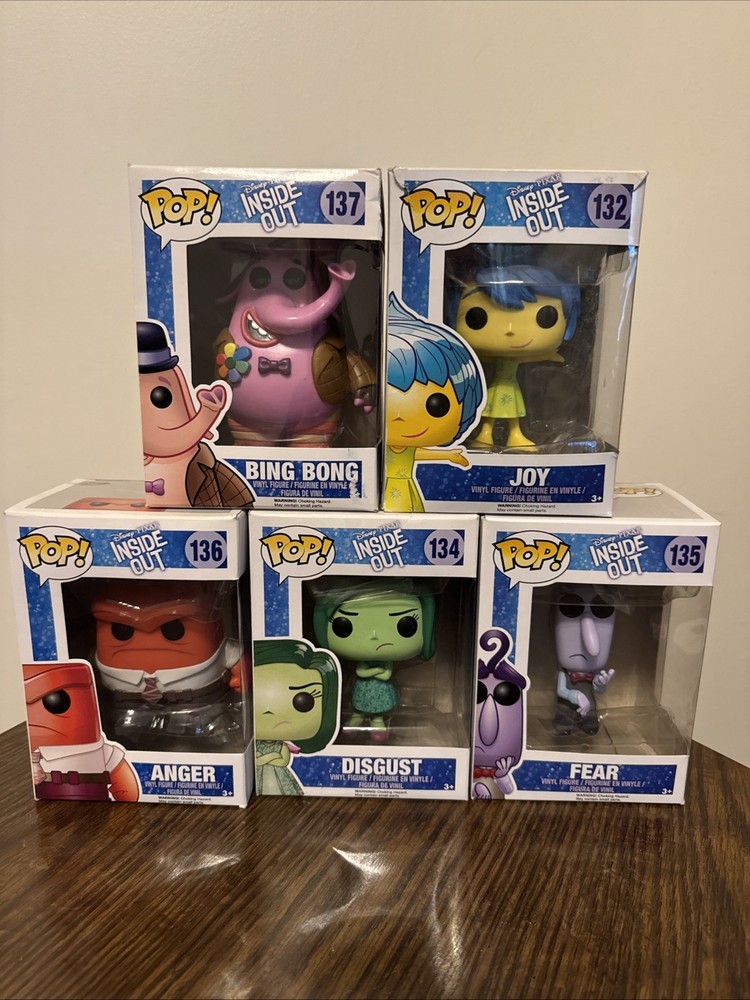 Funko Pop! Vinyl Inside Out Lot Joy Sadness Bing Bob Anger Disgust Fear
