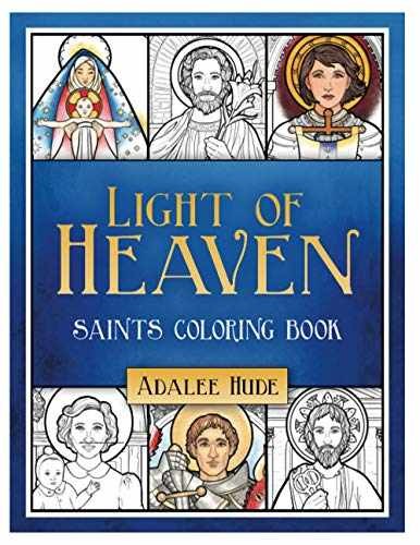Light of Heaven Saints Coloring Book - Paperback, by Hude - Very Good o
